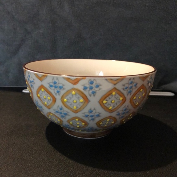 New Painted Boho Chic Ice Cream or Cereal Bowl - Picture 1 of 3